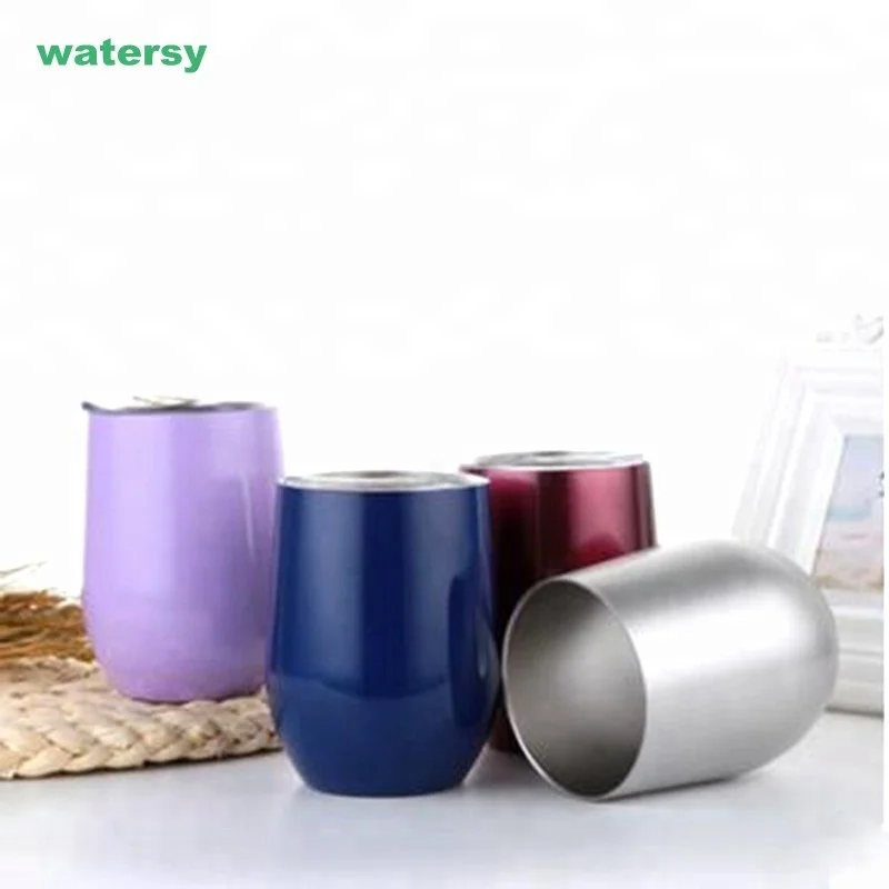 12oz stainless steel double wall stemless wine glass,vacuum insulated wine mug, Customized color
12oz stainless steel double wall stemless wine glass,vacuum insulated wine mug, Customized color