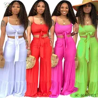 GC-66861921 Wholesale New Casual Knot Design Pure color Two-piece Pants Set African Clothing
GC-66861921 Wholesale New Casual Knot Design Pure color Two-piece Pants Set African Clothing