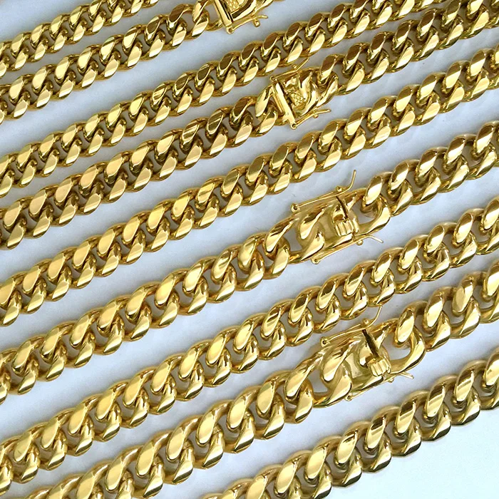 Miss Jewelry Custom Made Hip Hop Jewelry Men 14k 18k Gold Plated Cuban Link Chain Miss Jewelry Custom Made Hip Hop Jewelry Men 14k 18k Gold Plated Cuban Link Chain