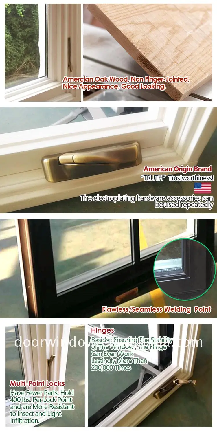 Customized wooden frame casement windows door and window design for