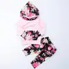 Hao Baby Children's Wear 0-2 Years Old European and American Rose Print Children's Clothing