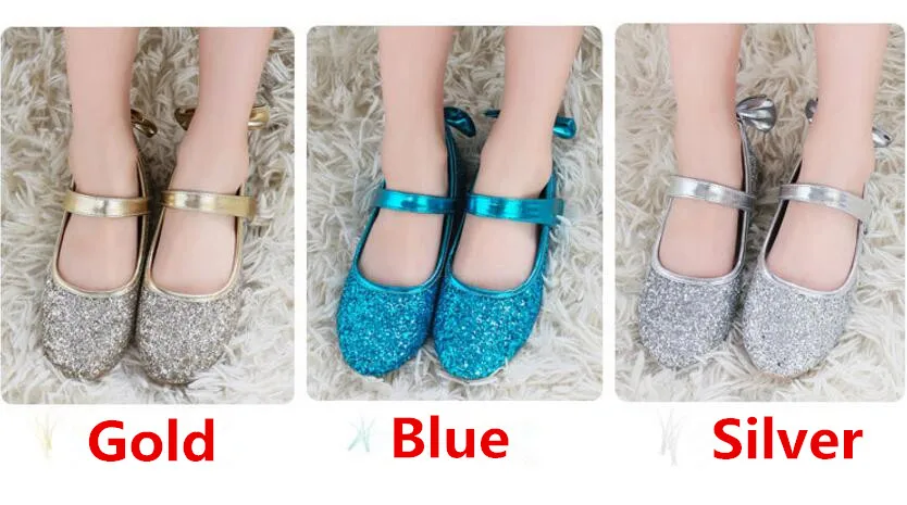 Girls Sequins leather sandals-13