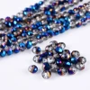 High Quality Shiny Faceted Rondelle Beads 6mm Crystal Beads Glass Beads for Bracelets Making