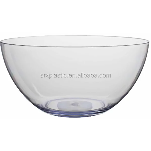 custom grace large serving bowl,clear grace plastic serve bowls