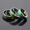 High Quality Water Proof Copper Temperature Mood Ring For Men And Women, Magnetic Rainbow Ring For Gifts