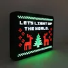 Led Cinema Light Box Light Up Diy Message Peg Board With Letters