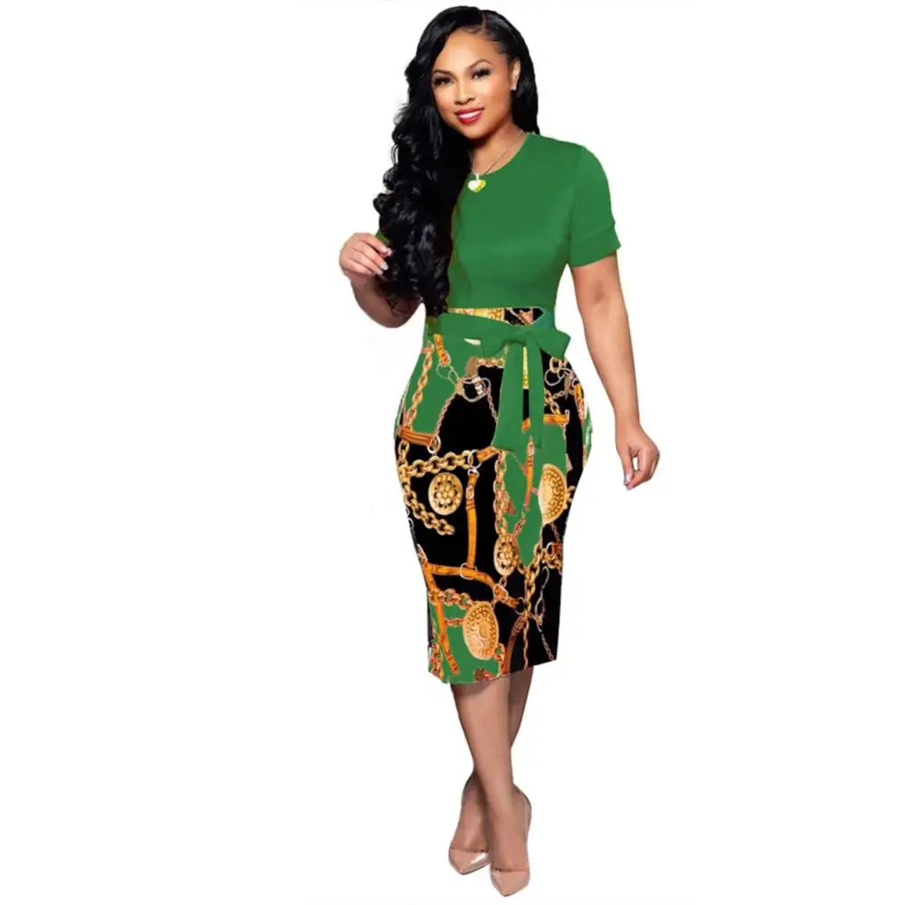2019 hot women's vintage scoop neck short sleeve patchwork bodycon dress with bowknot floral pencil dress.
2019 hot women's vintage scoop neck short sleeve patchwork bodycon dress with bowknot floral pencil dress.