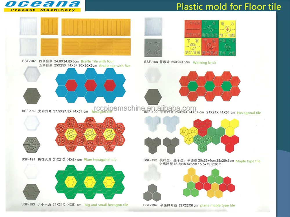 Plastic concrete paver molds for sale with irregular shap