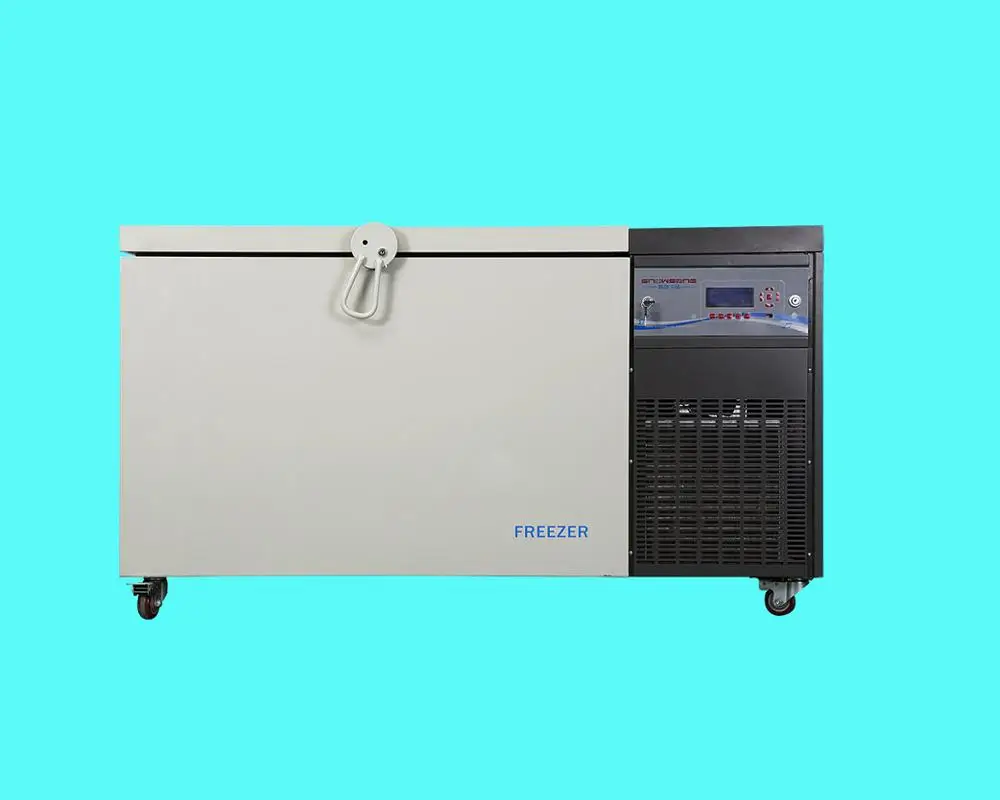 0~-86 Degree Below Zero 208L Horizontal Ultra Low Temperature Refrigerator Thermostatic Laboratory Freezer Box Industry Use