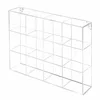 12 Open Front Back Compartment Freestanding Kitchen Bathroom Wall Mounted Clear Acrylic Organizer Rack Counter Shelf Display