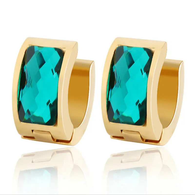 2015 Fashion New Style 18K gold filled Crystal High quality Small hoop Earrings fine jewelry gift earrings for Women brincos