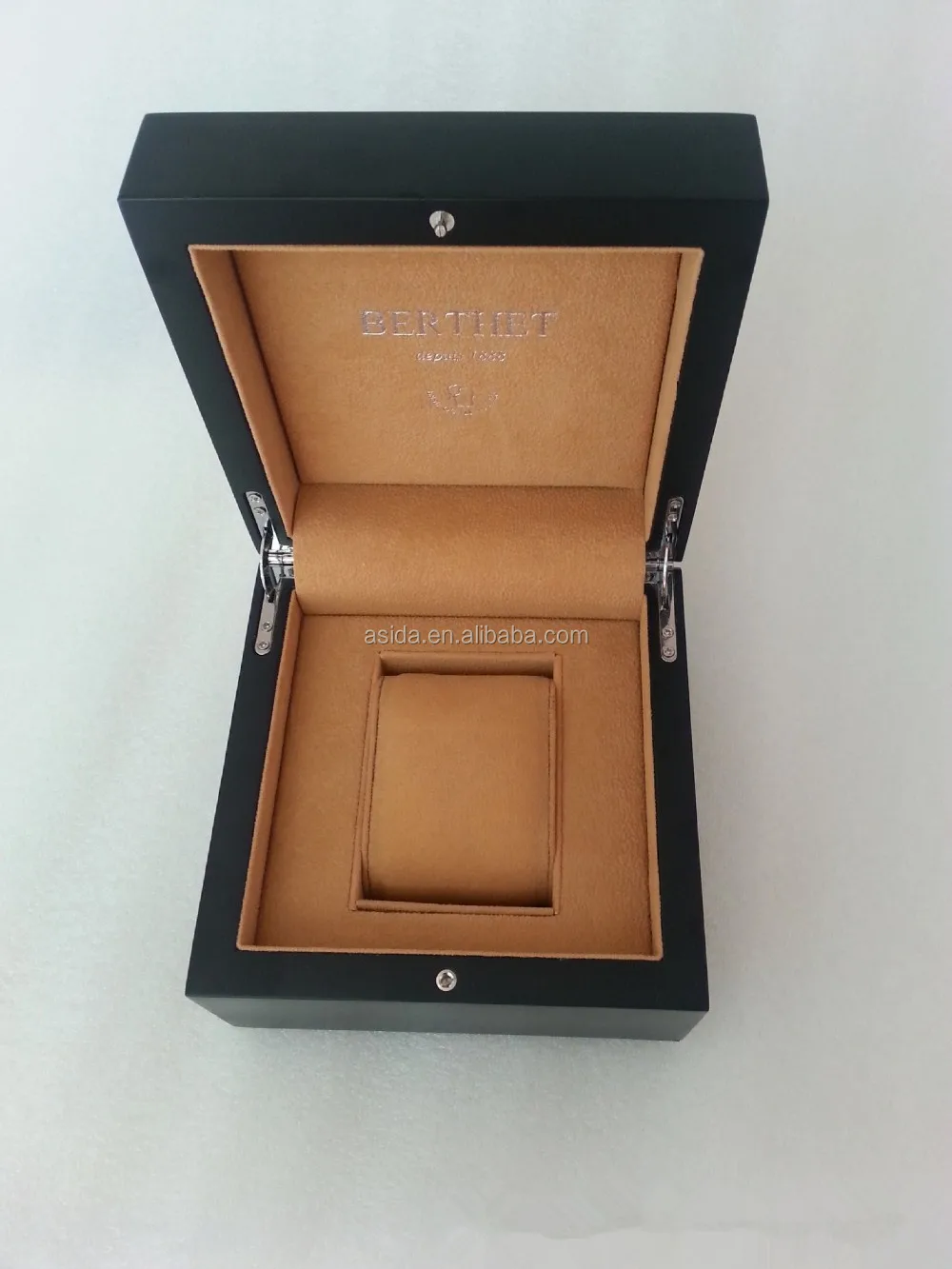personalized luxury custom single wooden watch box