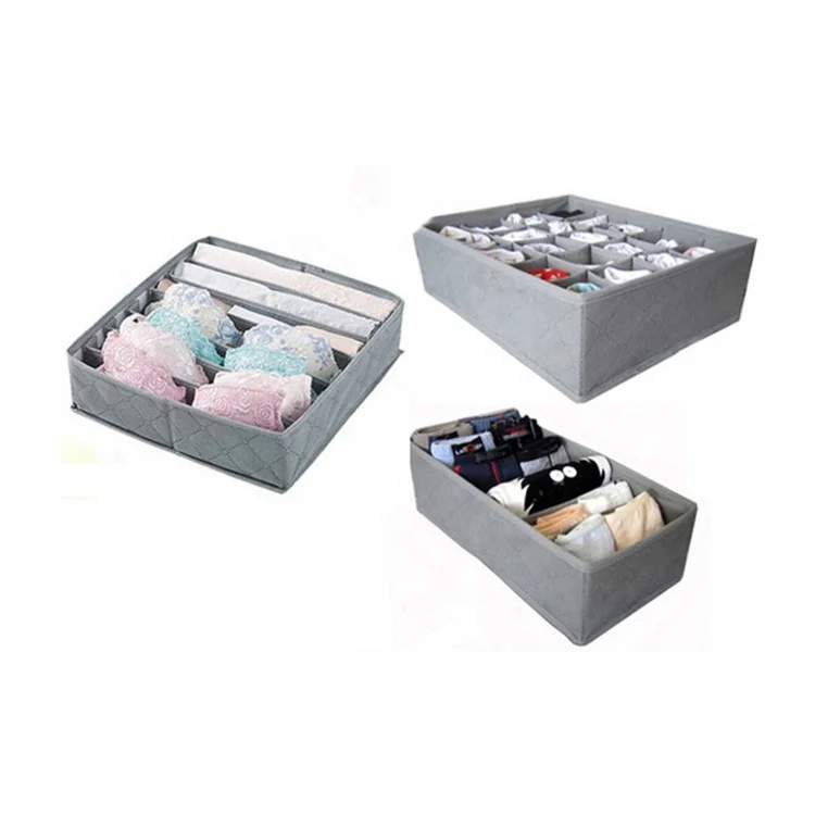 Hot Selling Multipurpose 3 pcs a set Nonwoven Fabric Bamboo Charcoal Bra Underwear Storage Box, Customized
Hot Selling Multipurpose 3 pcs a set Nonwoven Fabric Bamboo Charcoal Bra Underwear Storage Box, Customized
