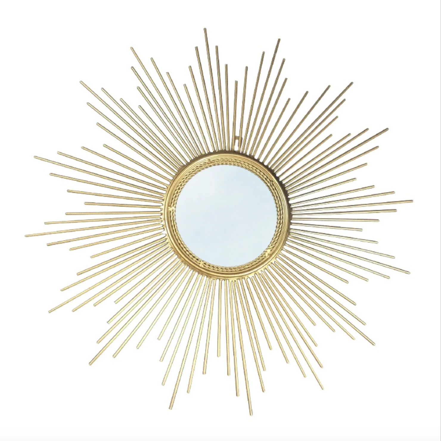 Hot Sale Sun-Shaped Nordic style Gold Metal material Wall Art Decoration Mirror for Home Living Room
Hot Sale Sun-Shaped Nordic style Gold Metal material Wall Art Decoration Mirror for Home Living Room