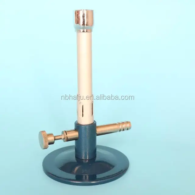 bunsen burner, gas mixing, nickel plated, die-cast zinc alloy