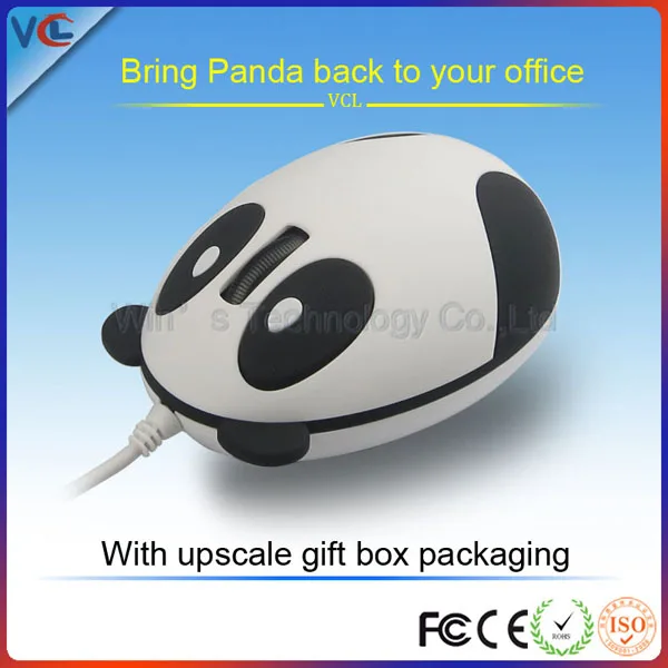 gifts cuty panda mouse / mini wired panda shape mouse