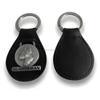 Masonic leather key chain cheap custom metal keychain
