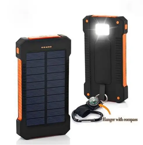Solar Power Bank Waterproof 30000mAh 2 USB Ports
Solar Power Bank Waterproof 30000mAh 2 USB Ports