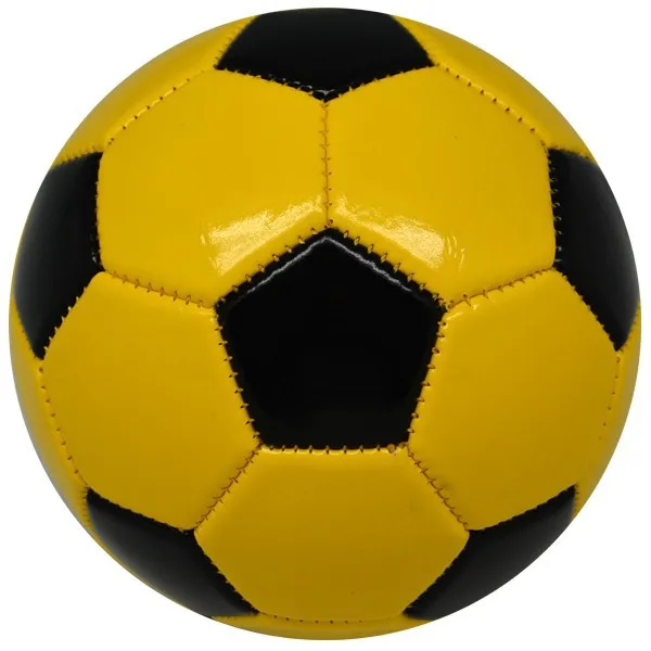 mini size 1# balloon small soccer ball black and yellow football