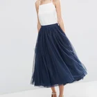 Latest clothes long women wholesale lady tulle skirt