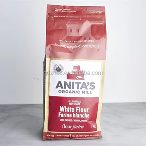1kg grain flour powder kraft paper bags