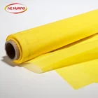 dustproof white and yellow screen mesh fabric/screen printing fabric/digital print silk fabric