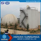 ISO certification double membrane biogas storage system dry seal gasholder