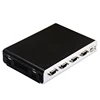 2018 hot selling barebone computer thin mini itx pc case with HM77 chipset i3 i5 i7 processor optional