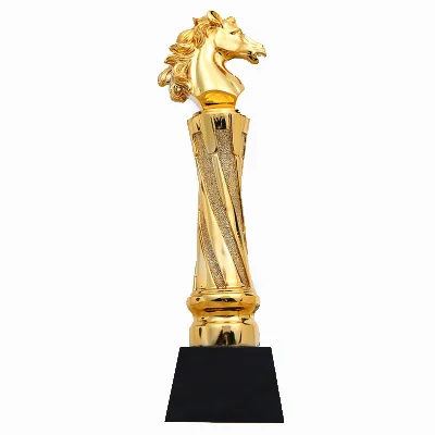 Personalizado medalha de souvenir troféus cavalo estátua de bronze
