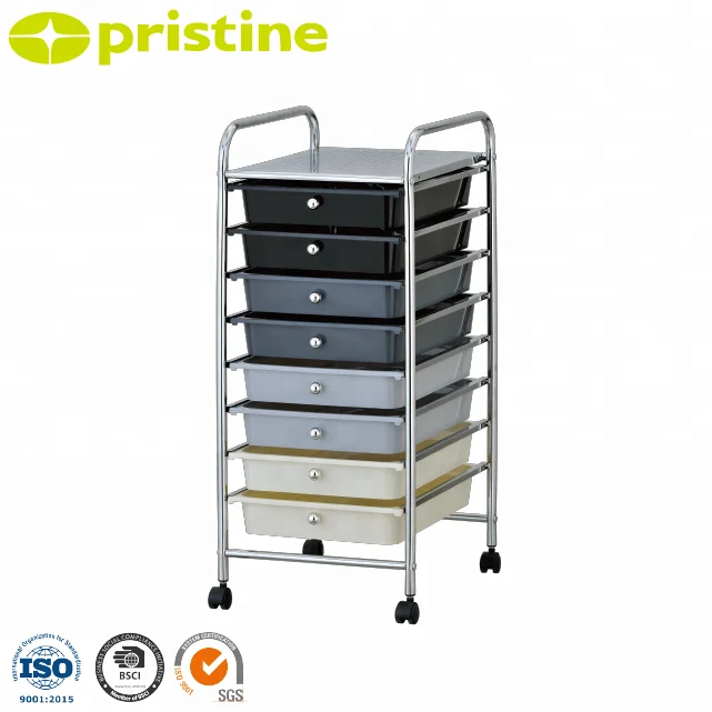 Made In Taiwan Low Moq 30 Pcs 8 Drawer Rolling Storage Organizer
