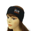 Promotional custom embroidery logo headbands outdoor winter polar fleece ear warmer headband for women