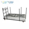 Rectangle Table Trolley Cart Long Table Metal Trolley with Wheels