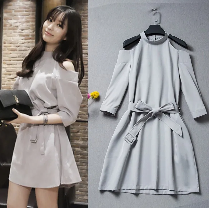 zm40164c 2018 spring summer woman dress Korean sweet hollow out off shoulder slim pure color fifth sleeve one piece skirt, As pic
zm40164c 2018 spring summer woman dress Korean sweet hollow out off shoulder slim pure color fifth sleeve one piece skirt, As pic