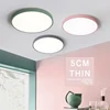 2018 Ultra Thin Ceiling Lighting Gray/Green/Pink/Yellow/Blue LED Ceiling Pendant Lamp Light