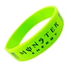custom made silicone sports bracelet with screen imprint logo