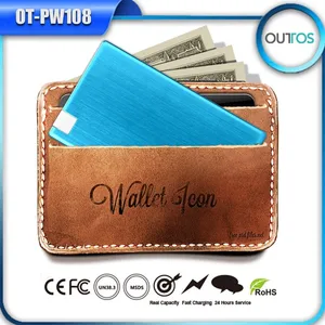 promotion gift for smartphone pocket powerbank credit card 2015