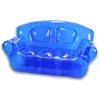 double people pvc transparent inflatable air sofa bed