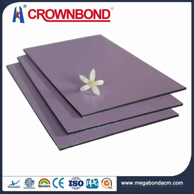 Crownbond Best Praise PVDF/PE acp panel,acp aluminum panel cladding prices