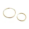 Trend 2019 14K Gold Plated Fashionable 925 Sterling Silver Hoop Earrings