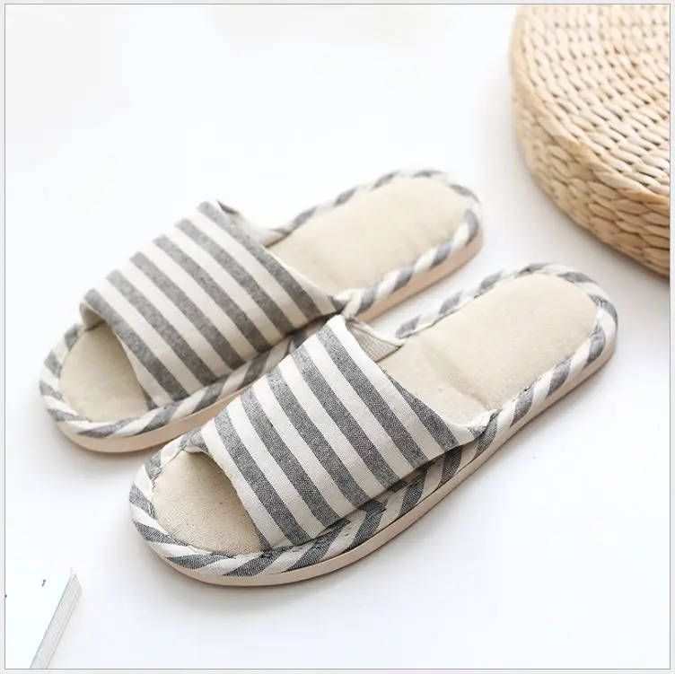 Indoor non-slip striped linen house indoor women and men slippers, Red/black/light blue/khaki/dark blue
Indoor non-slip striped linen house indoor women and men slippers, Red/black/light blue/khaki/dark blue