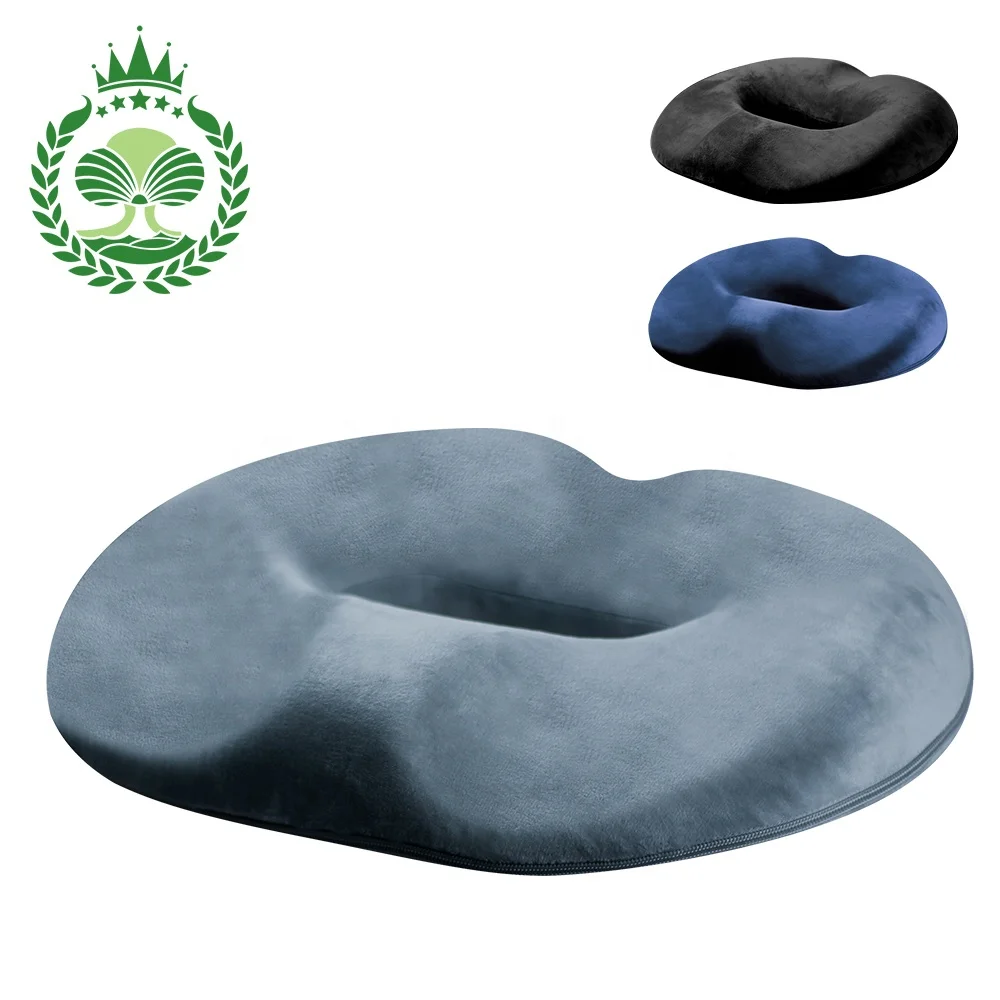 Seat Cushion memory foam O shaped haemorrhoid 3d Printed Donut Plush Chair