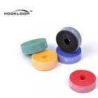 Self locking reusable hook and loop nylon cable tie with hook loop