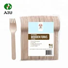 100% Natural Birch Biodegradable Disposable Wooden Cutlery Set