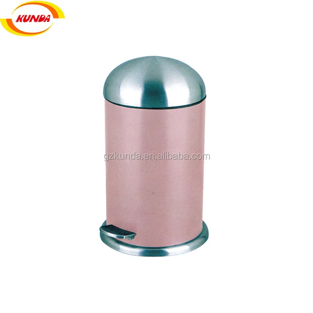 kitchen stainless steel foot pedal waste bin metal pedal bin