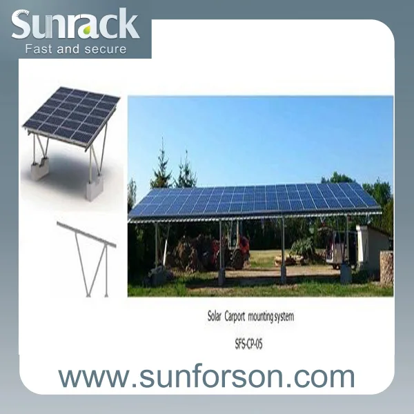Sunforson Solar Carport Kit For Installation Buy Sunforson Solar