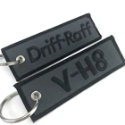 Customized Customer popular products Luggage Tag Label Embroidery Keychain