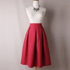 african design maxi dresses/skirts half pleated solid color long skirt for four seasons