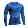 Camouflage Quick Dry Compression Long Sleeve Shirts Men Activewear Gym Sport Wear