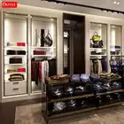 Garment Store Wood Glass Display Interior Design