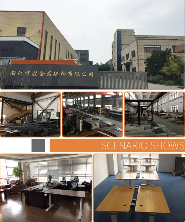 2018 Most Popular Three People Electric Synchronous Motor Standing desk